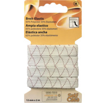 Breit-Elastikband, 12 mm x 2 m, mit Rautenmuster