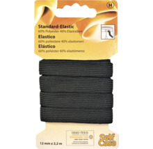Standard-Elastikband, 12 mm x 2,2 m, aus 60 Prozent Polyester und 40 Prozent Elasthan