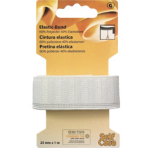 Elastisches Band, 25 mm x 1 m, für Textilarbeiten