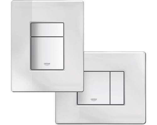 Zwei Grohe Betätigungsplatten für Toilettenspülung