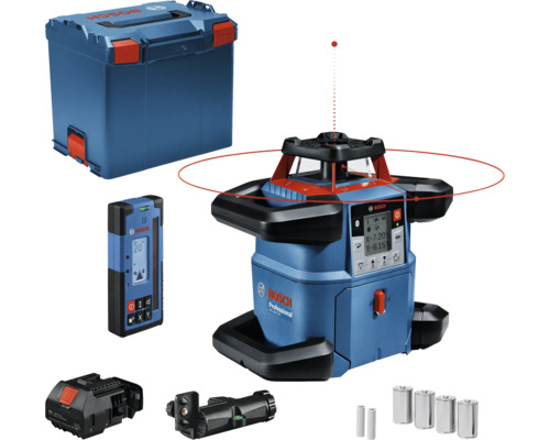 Rotationslaser Bosch Professional GRL 600 CHV inkl. L-BOXX 374, 4 x Batterie (LR20) und Laser-Empfänger LR 60