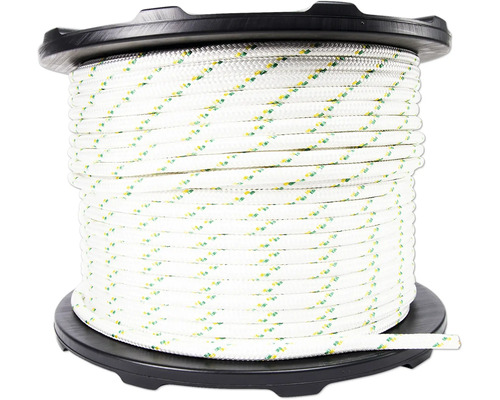 DVP Spillwindenseil Portable Winch Ø 12 mm, 200 m Spule mit weißem Seil