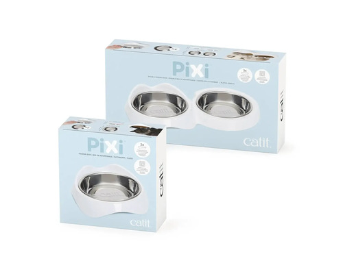 Katzenfutternapf Doppelpackung in Produktverpackung