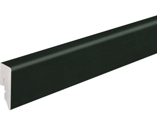 Sockelleiste PVC KU048L Cross Cut Black 2400 x 38,5 x 15 mm Fußleiste aus Holz