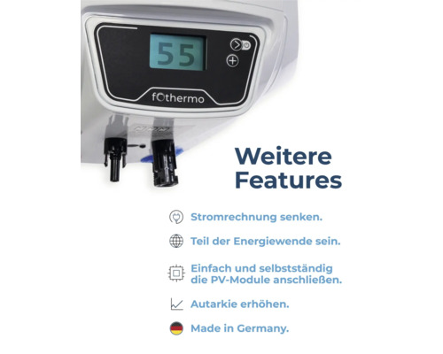 fOthermo Produktmerkmale: Stromrechnung senken, Teil der Energiewende sein, einfache PV-Modul Installation, Autarkie erhöhen, hergestellt in Deutschland