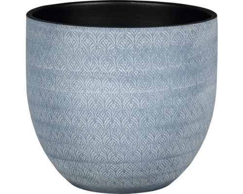 Blumentopf Passion for Pottery Steinzeug 14 x 14 x 12 cm blau
