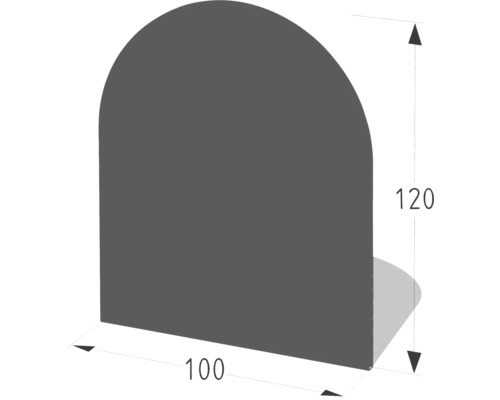 Funkenschutzplatte Lienbacher 100x120 cm anthrazit