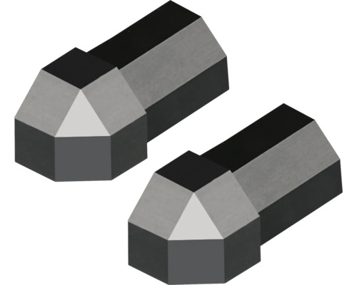 DURAL Außenecke Duraplus Diamond schwarz 2 x 11 mm