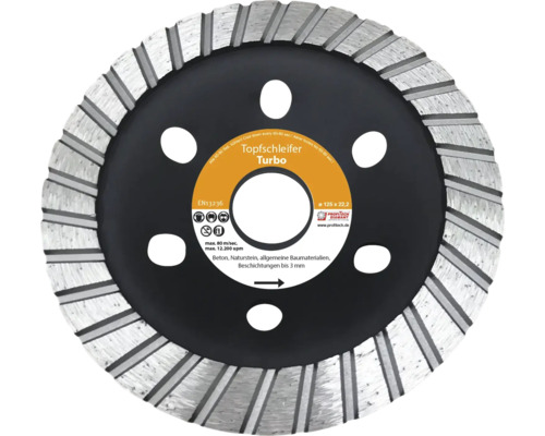 Schleifteller Profitech Diamant Turbo Ø 125x22,23 mm Schleifteller Profitech Diamant Turbo Ø 125x22,23 mm