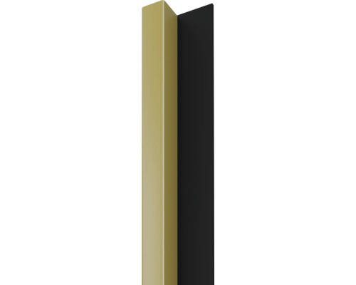 Dekorpaneel Linea Slim 1 gold schwarz 30x54x2650 mm Dekorpaneel Linea Slim 1 gold schwarz 30x54x2650 mm