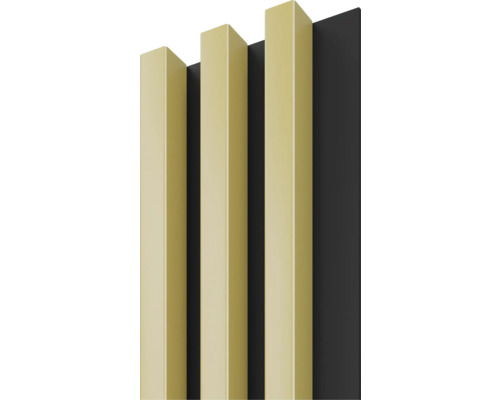 Dekorpaneel Linea Slim 3 gold schwarz 30x150x2650 mm Dekorpaneel Linea Slim 3 gold schwarz 30x150x2650 mm