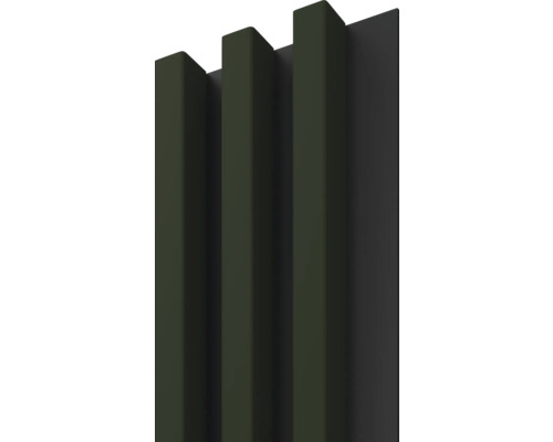 Dekorpaneel Linea Slim 3 grün schwarz 30x150x2650 mm Dekorpaneel Linea Slim 3 grün schwarz 30x150x2650 mm