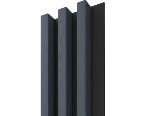 Dekorpaneel Linea Slim 3 blau schwarz 30x150x2650 mm Dekorpaneel Linea Slim 3 blau schwarz 30x150x2650 mm