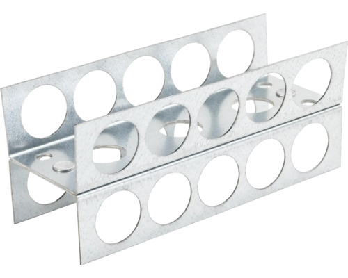 swisspor H-Profil verzinkter Stahl zur Befestigung von 50 mm Bauplatten Pack = 2 St Metallhalterung mit Löchern