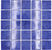 Keramikmosaik SD 641N Quadrat uni Marine Blue glänzend 30,4x30,4cm-thumb-0