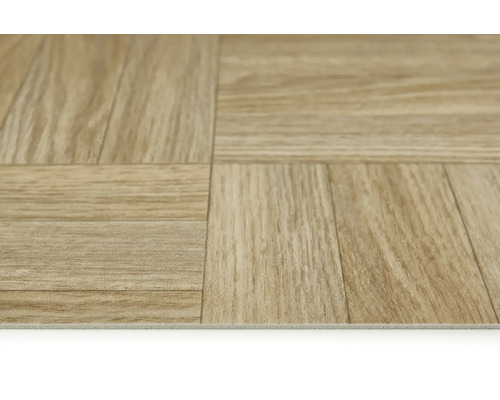 Nahaufnahme eines Vinylbodens in Holzoptik