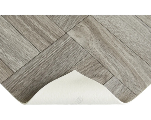 Vinylboden mit Fischgrätenmuster