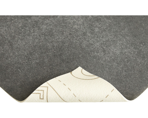 Graue Filzplatte mit Muster auf der Unterseite