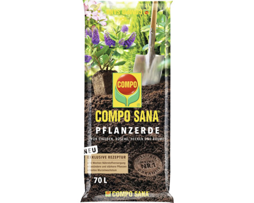 Pflanzerde COMPO SANA® 70 L für Stauden, Büsche, Hecken und Bäume