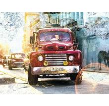 Fototapete Vlies Digitaldruck 101041 Magic Walls Truck Rot 8-tlg. 372 x 280 cm