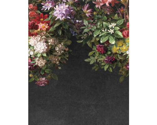 Fototapete Vlies Digitaldruck 361018 Magic Walls Blüten schwarz 4-tlg. 212 x 265 cm