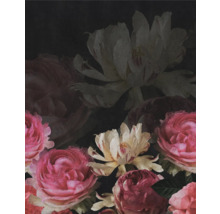 Tapete mit Rosen und Blütenmuster