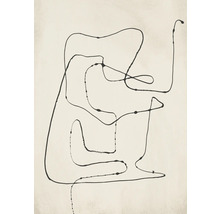 Abstraktes Wandbild mit Linienmuster