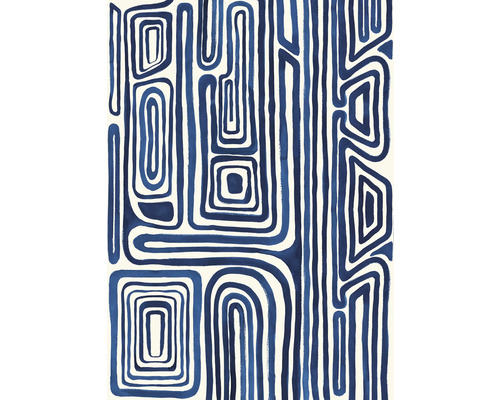 Fototapete Vlies Digitaldruck 557978 Magic Walls Afrika blau 4-tlg. 200 x 280 cm