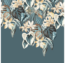 Dekorative Pflanzen und Blüten Illustration für Wandgestaltung.