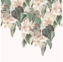 Dekorative Illustration mit Blättern und Blüten