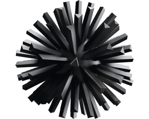 Abstrakte Darstellung eines Objekts mit dreieckigen, hervorstehenden Elementen