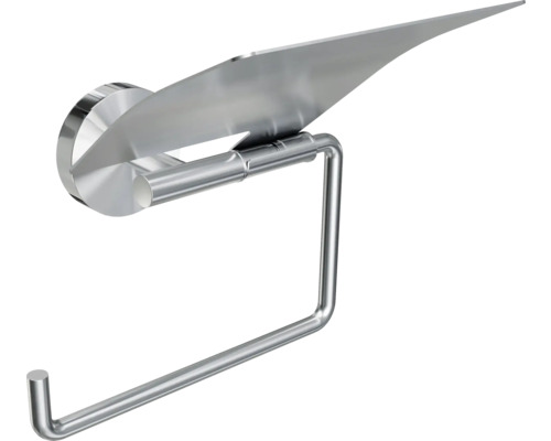 Toilettenpapierhalter aus Edelstahl mit Ablage