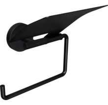 Toilettenpapierhalter REIKA SAKU mit Deckel schwarz matt-thumb-5