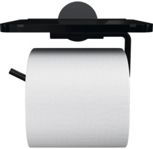 Toilettenpapierhalter REIKA SAKU mit Ablage schwarz matt glänzend-thumb-3