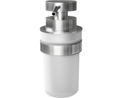 Seifenspender aus Edelstahl und Kunststoff