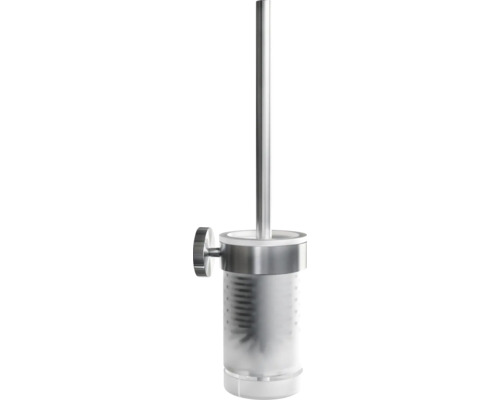 Wand-WC-Garnitur mit Bürste aus Edelstahl
