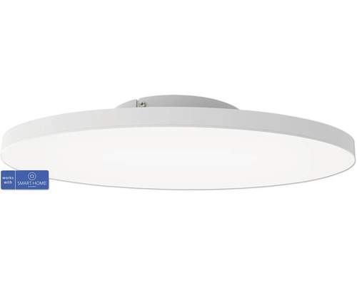 LED Smart Light Deckenleuchte zigbee Bluetooth 34,2W 3980 lm CCT einstellbare weißtöne + RGB Farbwechsel HxØ 75x600 mm weiß - Kompatibel mit SMART HOME by hornbach
