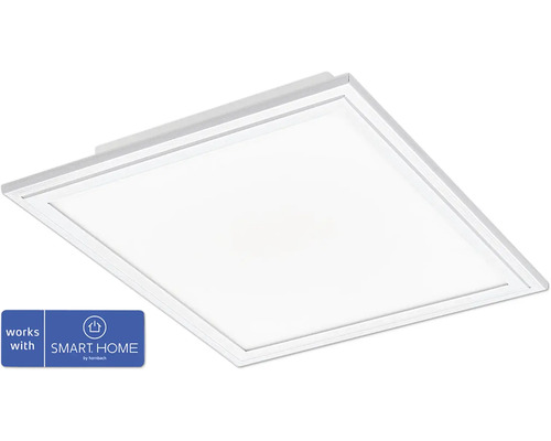 LED Smart Light Panel 15,3W 1790 lm einstellbare weißtöne 30x30 cm weiß - Kompatibel mit SMART HOME by hornbach Quadratische LED Deckenleuchte mit Smart Home Kompatibilität
