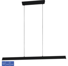 Schwarze LED Pendelleuchte mit Smart Home Funktion