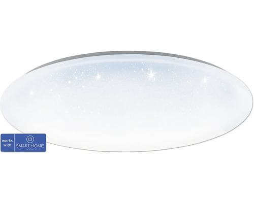 LED Smart Light Deckenleuchte zigbee Bluetooth 11,2W 4960 lm CCT einstellbare weißtöne HxØ 70x530 mm weiß mit Kristalleffekt - Kompatibel mit SMART HOME by hornbach