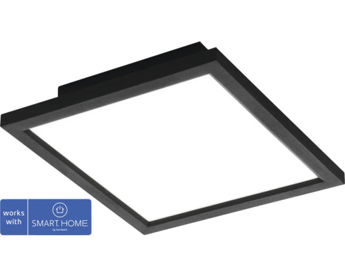 LED Smart Light Panel zigbee Bluetooth 15,3W 1790 lm CCT einstellbare weißtöne HxBxL 50x300x300 mm schwarz - Kompatibel mit SMART HOME by hornbach