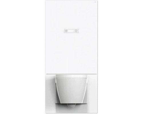 WC-Ausbaumodul Hewi S 50 2-Mengentechnik Plexiglas weiß glänzend S50.02.102010