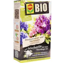 Rhododendrondünger Hortensiendünger COMPO BIO mit Schafwolle 100% natürliche Inhaltsstoffe 750 g Langzeit-Dünger auch für Azaleen und Moorbeetpflanzen