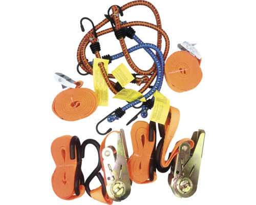 Zurrgurt Set für Ladungssicherung Polypropylen 8-tlg Zurrgurt Set für Ladungssicherung Polypropylen 8-tlg