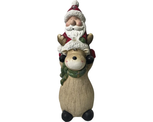 LED Rentier mit Weihnachtsmann H 56 cm LED Rentier mit Weihnachtsmann H 56 cm