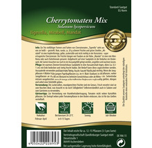 Samenpackung Cherrytomaten Mix Solanum lycopersicum mit den Sorten Tigerella, Mirabell und Mandat