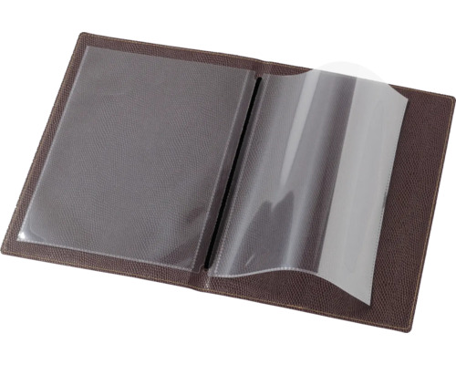 Offenes Fotoalbum mit Einstecktaschen