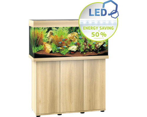 Aquarium mit Unterschrank und LED-Beleuchtung