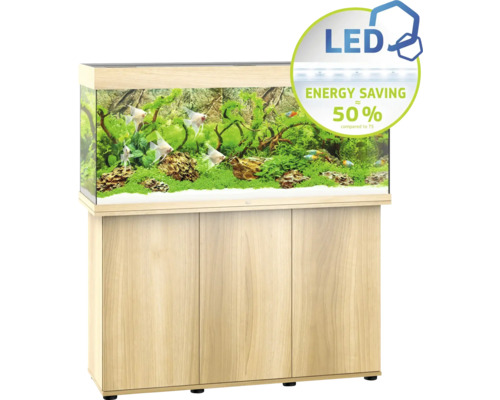 Aquarium mit Unterschrank und LED-Beleuchtung