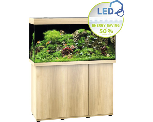 Aquarium mit Unterschrank und LED-Beleuchtung